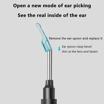 Wireless Ear Scope Otoscope Ultra Light 1080P 6 LED Lights Silicone Earwax • £13.21