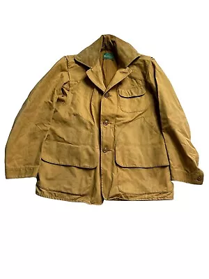 Vintage 1950s Western Field Montgomery Ward Canvas Hunting Shooting Jacket Men M • $53.99