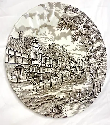 Myott Royal Mail Staffordshire Ware Serving Plate England Black And White Colour • £14.99