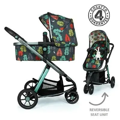 Cosatto Giggle 3 Pram & Pushchair (Hare Wood) - Suitable From Birth RRP £499.95 • £289