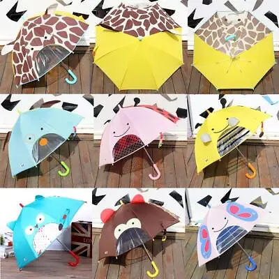 $22.34 • Buy Cute Cartoon Umbrella Animal Long-handled Kids Umbrella For Boys Girls