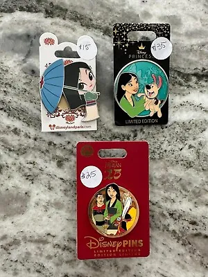 Mulan Disney Pins • $70