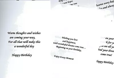 £6.10 • Buy PACK Of 70 CARD INSERTS N VERSES 80gsm (mixed Sizes For A5x A6) Free P/p