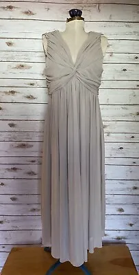 ASOS Maternity Dress Grey Tulle Special Occasion Bridesmaid Wedding Midi Size 10 • £32.81