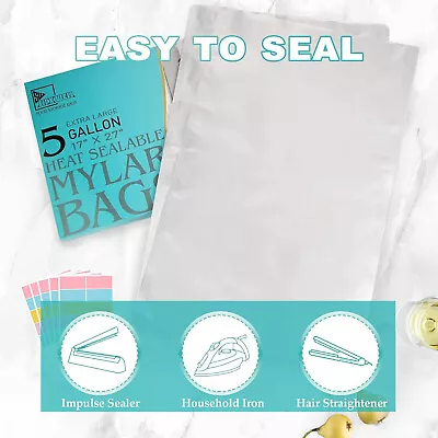 (10 Pack) Five Gallon Mylar • $13.94