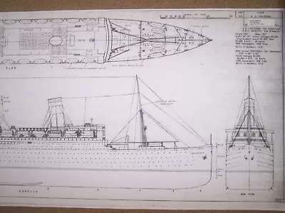 AP130 General  Squire Ship Model Boat Plans • $18.75