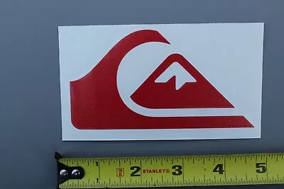 Quiksilver Surfboards Red Mountain Wave Logo OG QS Vintage Surfing STICKER DECAL • $15