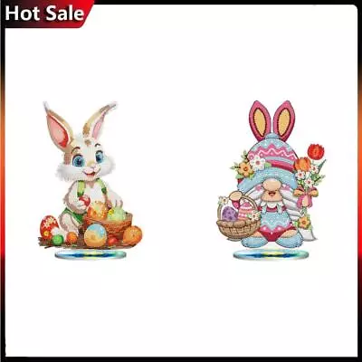 DIY Diamond Painting Desktop Ornaments Kit For Office Decor (Easter Egg Bunny) • £23.23