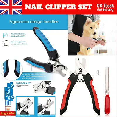 Pet Nail Clippers Cat Dog Rabbit Sheep Animal Claw Trimmer Grooming Heavy Duty • £2.19