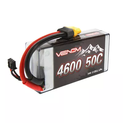 Venom® 50C 2S 4600MAH 7.4V RC Crawler LiPo Shorty Hardcase Battery With Uni Plug • $49.99