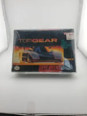 Top Gear - SNES - Box Game Manual SNES Booklet Fold Out Poster • $142.50