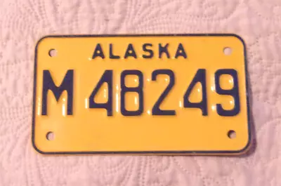 Vintage NEVER MOUNTED MINT ALASKA  Small License Plate (no Year Shown) • $19.99