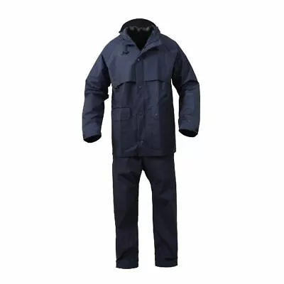 Rothco 3770 Navy Blue Microlite Rainsuits Durable Coated Nylon Sizes S To 4x • $67.99