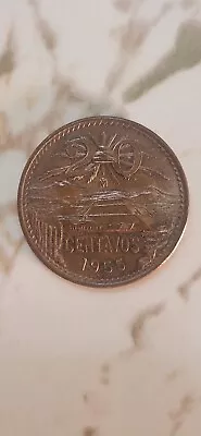 1955 Mexico 20 Centavos Large Eagle BU Type 2  • $40