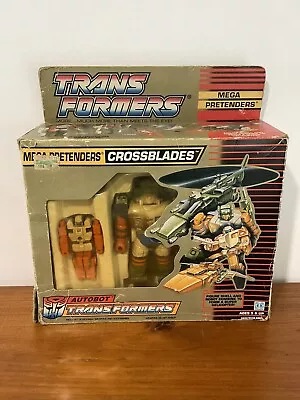 Vintage 1988 Transformer G1 Mega Pretenders Crossblades In Original Box HTF • $127.50