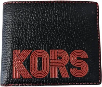 Michael Kors Cooper Bifold Leather Men's Red Wallet Pebble Leather • $31.60