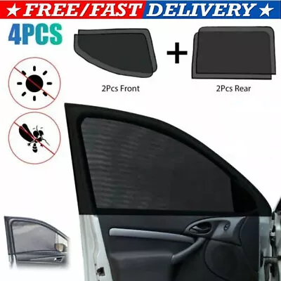 4X Magnetic Car Side Front Rear Window Sun Shade Cover Mesh Shield UV Protection • $7.45