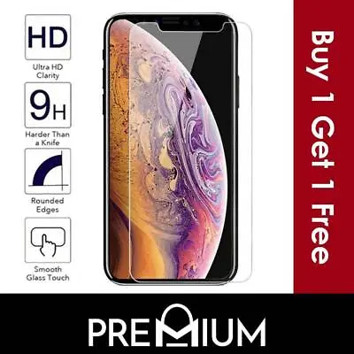 Tempered Glass Screen Protector For IPhone 14 13 12 11 Pro Max Mini XS X XR Plus • £2.99