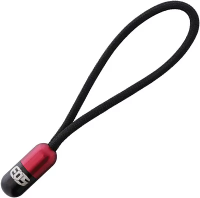 EOS Pill Bead Lanyard Red & Black Aluminum Paracord Lanyard 135 • $35.95