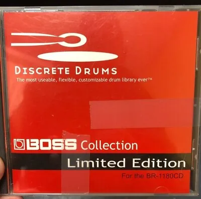 Discrete Drums Limited Cd-rom For Boss Br1180cd Digitial Studio - Perfect! • $62