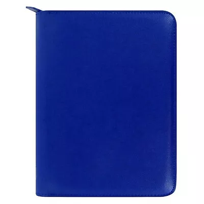 Filofax 2024 Pennybridge A5 IPad Mini Zipped Tablet Case Blue Grained-Leather Lo • £21