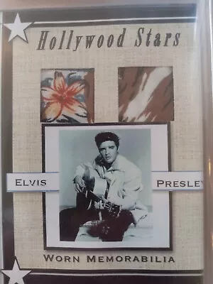 ELVIS PRESLEY's 1/1  WORN CLOTHING. Dual Shirt Swatch  • $49