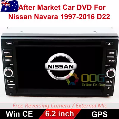 6.2  Car DVD GPS Navigation Head Unit Stereo For Nissan Navara 1997-2016 D22 AU • $359.90