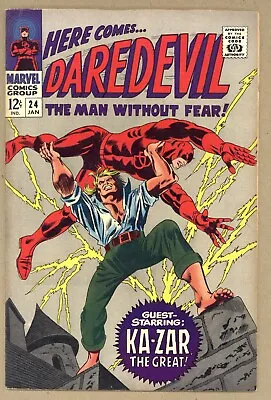 Daredevil 24 (FN) Ka-Zar! Stan Lee Gene Colan 1967 Marvel Comics W981 • $36