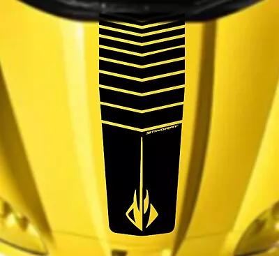 NEW 16  Hood Stripped STINGRAY RACING STRIPES Vinyl Decal (Fits Corvette C6) • $54.95