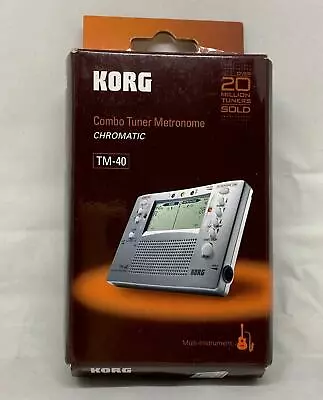 Korg TM-40 Large Display Digital Tuner And Metronome  • $129.99