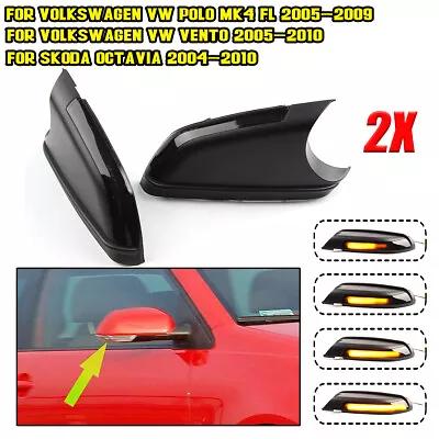 Dynamic LED Turn Signal Light For Skoda Octavia 2006-2010 VW Polo Mk4 2005-2009 • $38.92