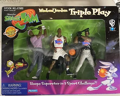 Triple Play Action Figure Michael Jordan Space Jam 1996 WB Toy • $15