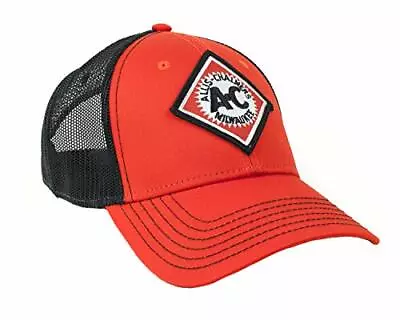 Allis Chalmers Tractor Hat Orange And Black Mesh Vintage Logo • $18.44