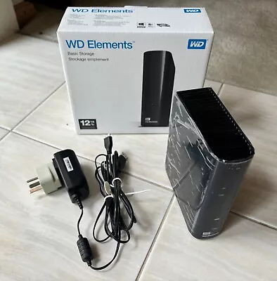 WD Elements Desktop 12TB WDBWLG0120HBK-XB • $250