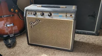 $520 • Buy Vintage 1969 Fender  Drip-Edge  Silverface Champ Tube Amp - All Original