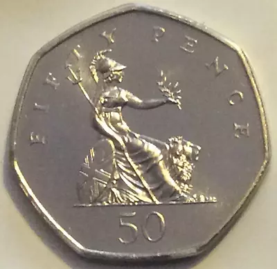 1992 Britannia 50 Fifty Pence Brilliant Uncirculated Bu • £0.99