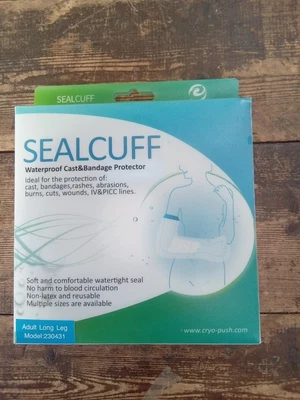 £10.99 • Buy Sealcuff Waterproof Cast And Bandage Protection For Adult Long Leg 230431