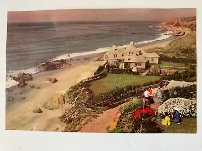 Vintage Postcard Malibu Ca. Movie Star House • $3