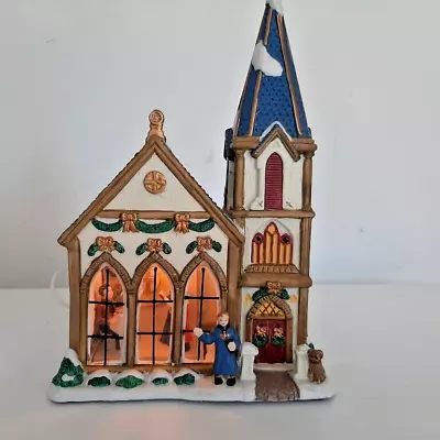 $17.98 • Buy Vintage Trim A Home Christmas Village Porcelain “St. Paul’s Church”, 9-1/2  Tall