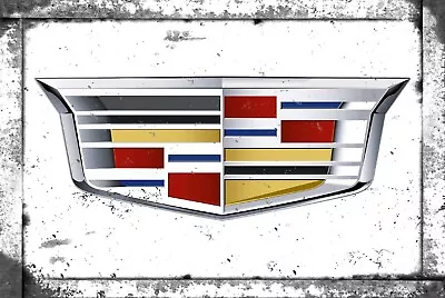 Cadillac Rustic Vintage Sign Style Poster • $12.50