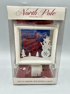 NEW North Pole Trading Co Let It Snow LED Night Light NIB Holiday Magic • $17.50