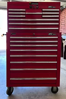 MAC Tools Red Tool Chest Box 18 Drawers + Top Holds Tools Keys Mechanics Quality • $899.95