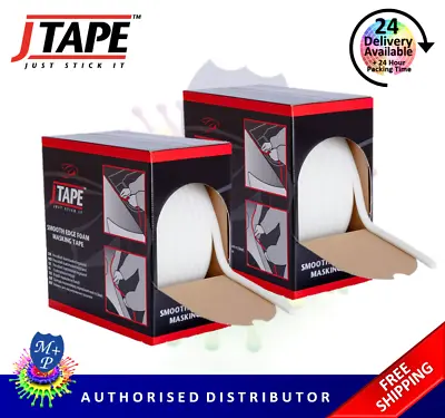 J Tape Smooth Soft Edge Foam Masking Tape 13mm X 50m X 2 Boxes - JTape  • £28.99