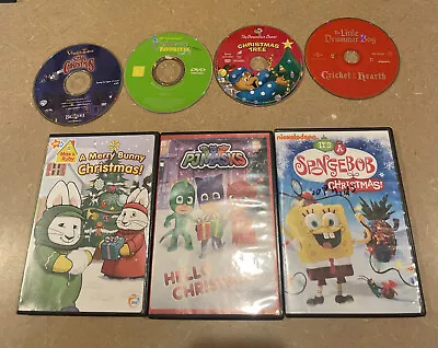 CHRISTMAS DVD Lot For Kids Girls Boys DVDS PJ Masks Max Ruby Veggie Tales Sponge • $16.24