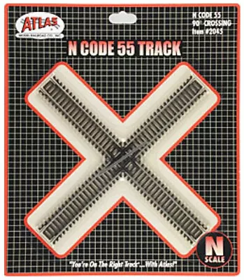 Atlas N Scale Code 55 90-Degree Crossing Model Train Track • $10.99