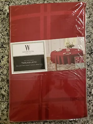 NEW Wamsutta Spill Proof 52 In. X 52 In. Square Microfiber Tablecloth - Ruby • $7