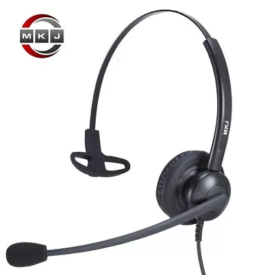 MKJ Headset EXCELLENT SOUND QUALITY Office Home Call Centre Chat RJ9 Headphones • £16.99