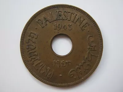 Palestine 1943 Bronze 10 Mils GVF • £20