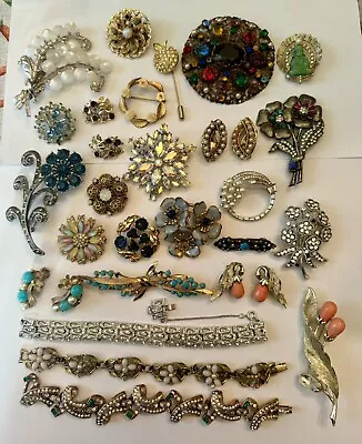 Vintage Trifari Coro Sarah Cov Dodds 12k G.F. Jewelry Repair Craft Lot • $41