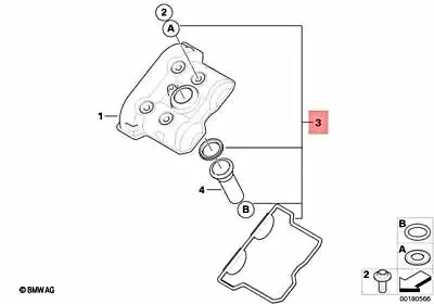 New BMW Genuine K16 G 450 X 0145 Set Valve-Cover Gaskets 11127715462 • $51.88